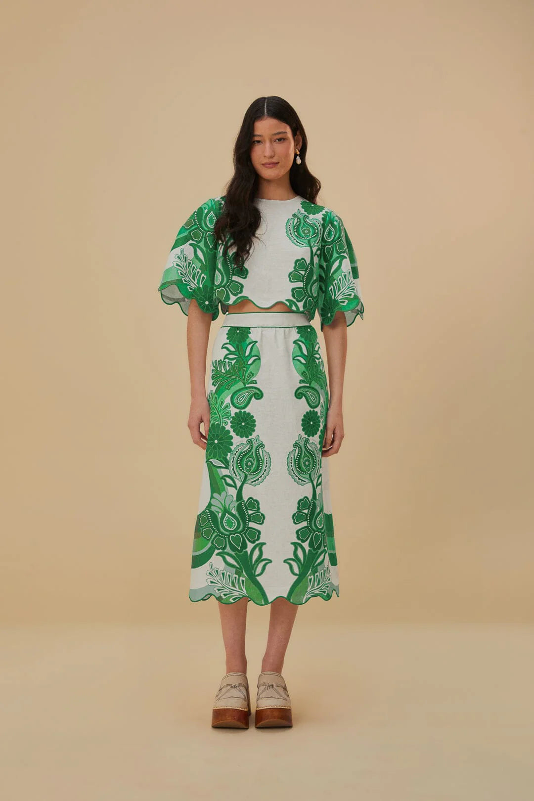 Green Color Festival Euroflax™ Blouse