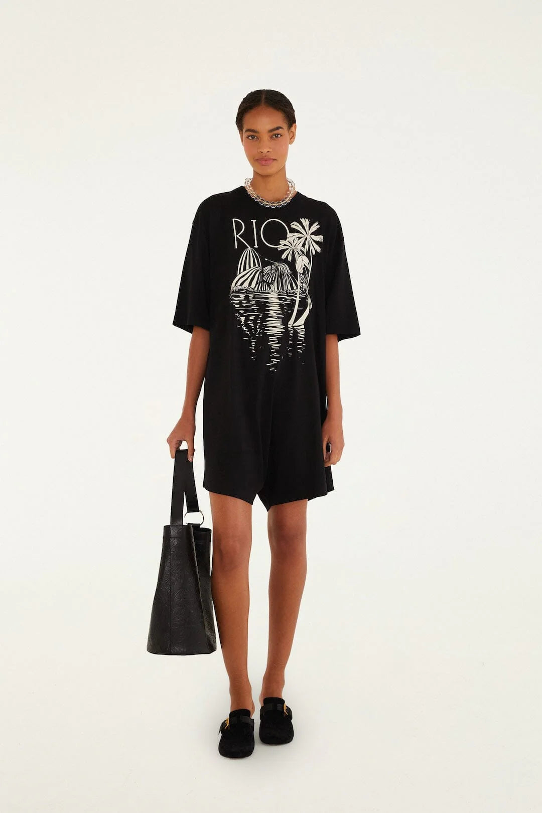 B&w Rio Organic Cotton Mini Jumpsuit