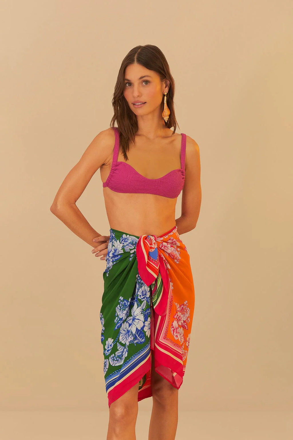 Mixed Scarves Floral Elegance Sarong