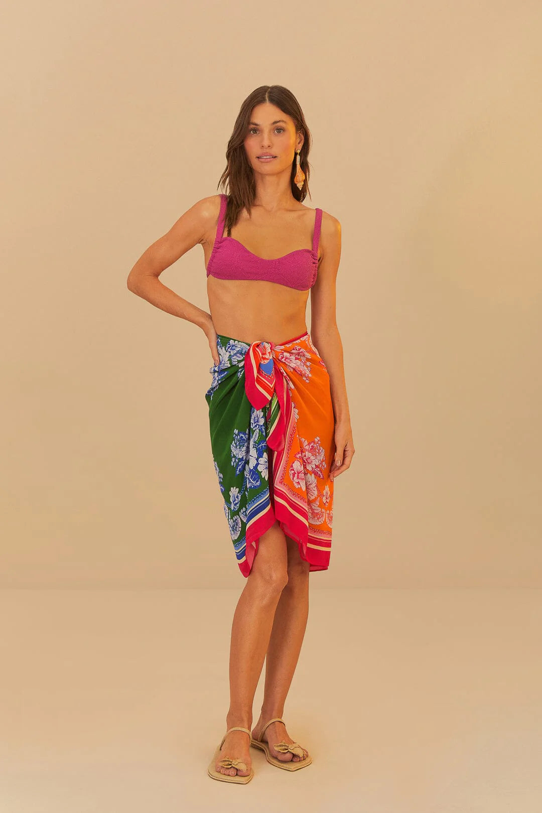 Mixed Scarves Floral Elegance Sarong