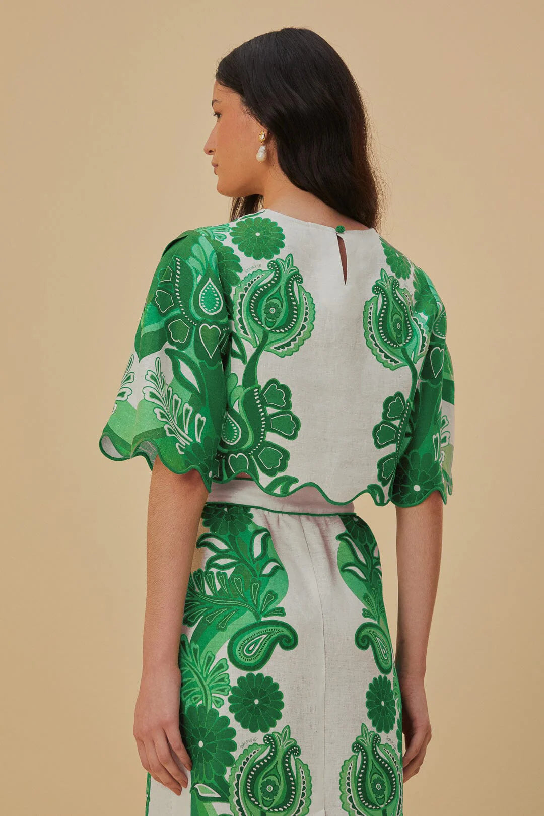 Green Color Festival Euroflax™ Blouse