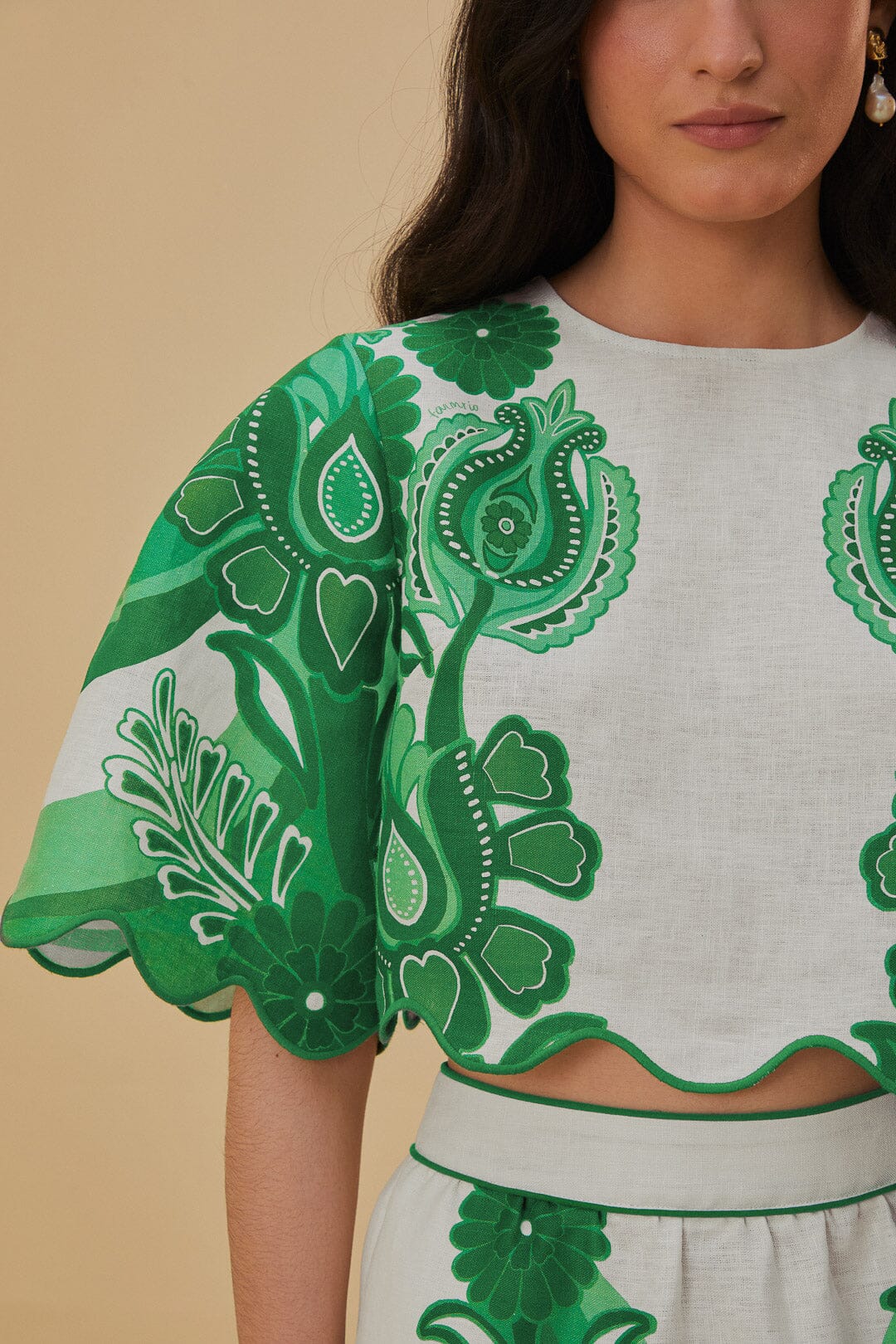 Green Color Festival Euroflax™ Blouse